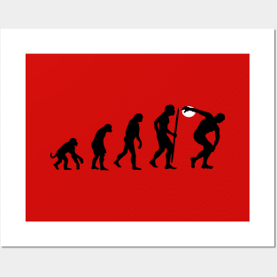 Evolution discus throw Discobolus discus thrower Posters and Art